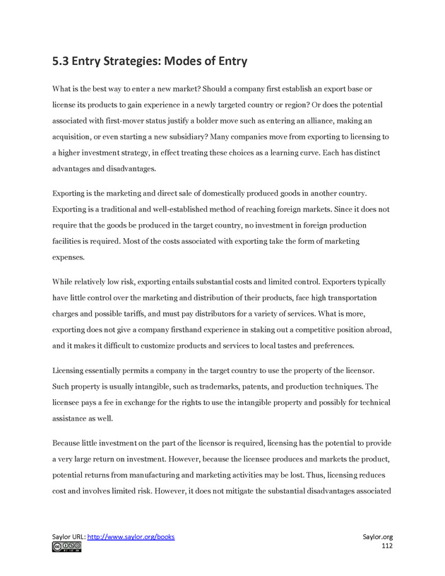 Fundamentals of Global Strategy - Page 112
